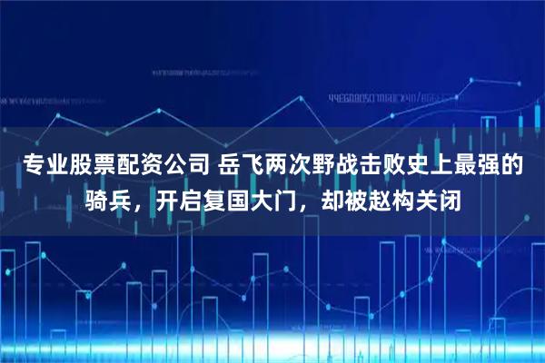 专业股票配资公司 岳飞两次野战击败史上最强的骑兵，开启复国大门，却被赵构关闭